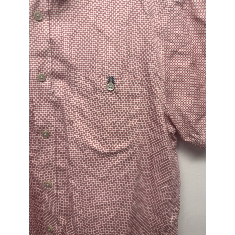 Ted Baker Mens Shirt Size 4 Large Short Sleeve Button Down Pocket Old Money#14 - Picture 5 of 12